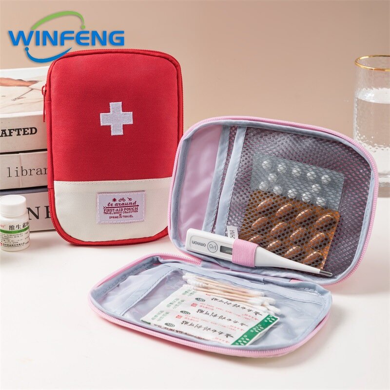 المحمولة لطيف الحقيبة الطبية الطوارئ الإسعافات الأولية حقيبة منظم في الهواء الطلق التخييم المنزلية الطب حبة حقيبة التخزين #2