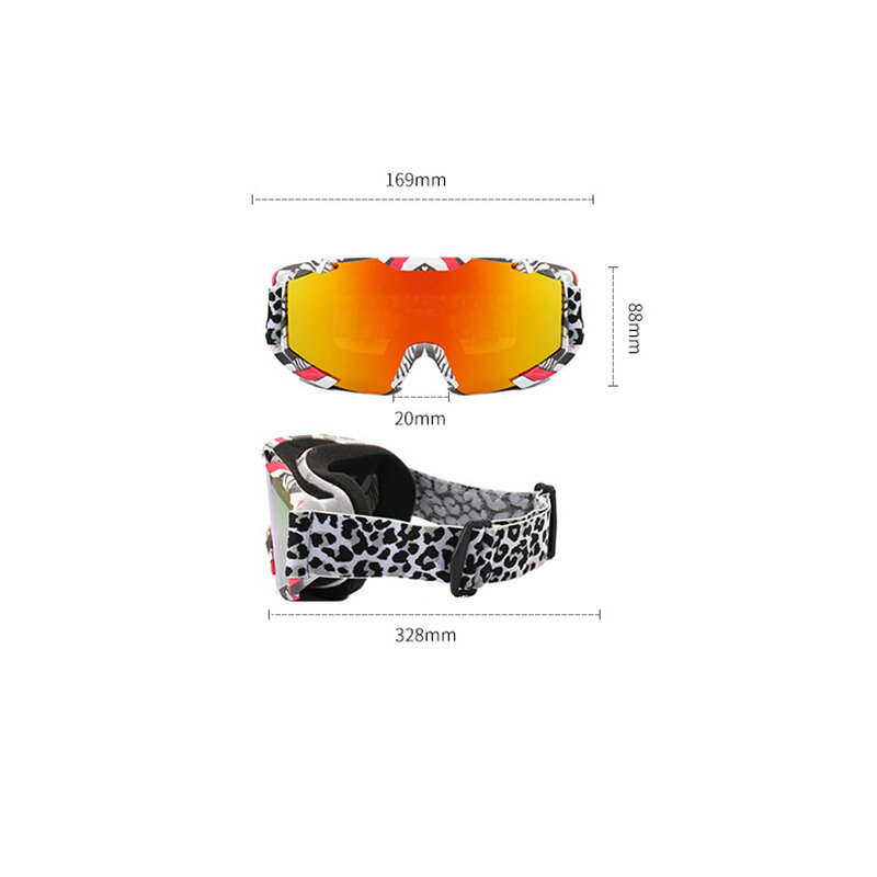 الرياضة UV400 التزلج نظارات الرجال النساء يندبروف الشتاء تزلج نظارات المغناطيسي الثلج نظارات الثلوج نظارات Oculos عدسة اللون