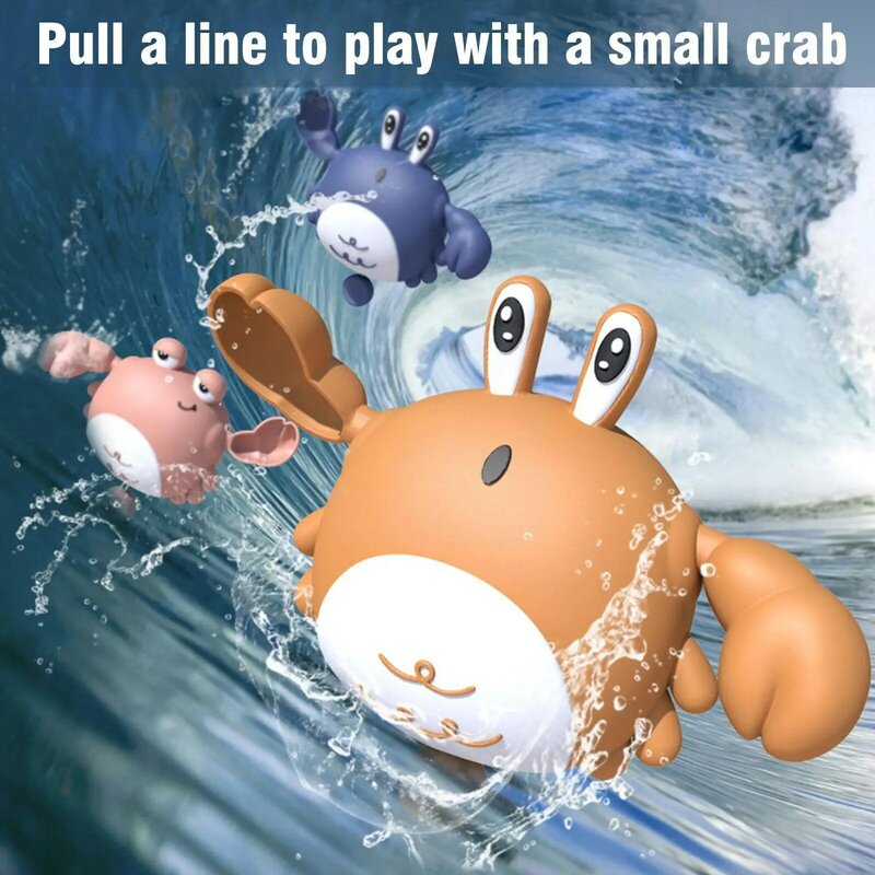 Cute Crab Baby Bathing Toys For Kids Swimming Bath Beach Toys Cartoon Animal Water Clockwork Infant Infant Toddler Gifts To I7e4