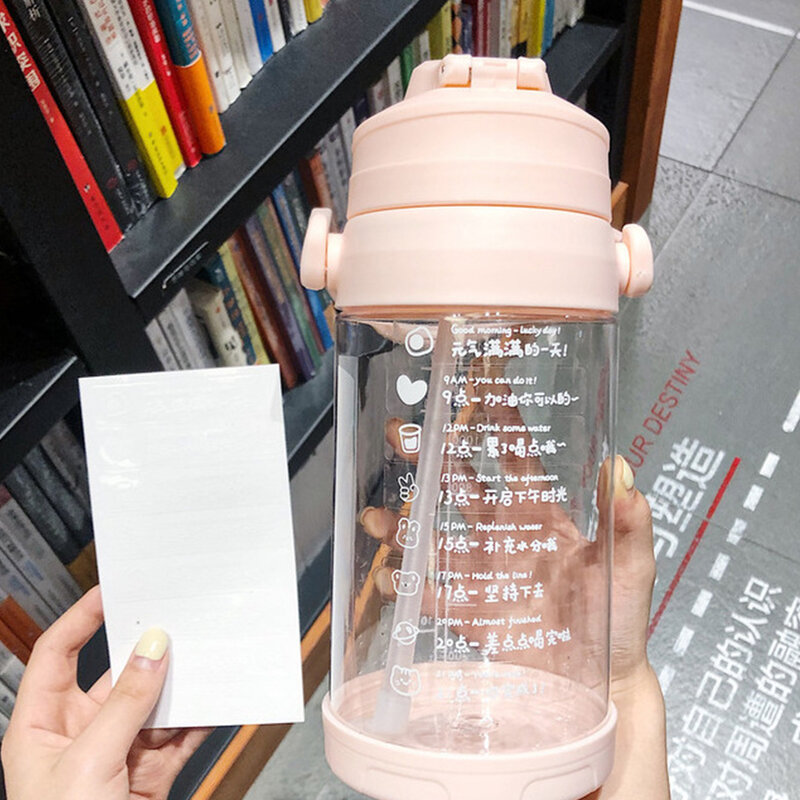 Cartoon Drinking Target Sticker Water Cup Sticker Travel Trolley Refrigerator Notebook Kettle Book Decorative Decals