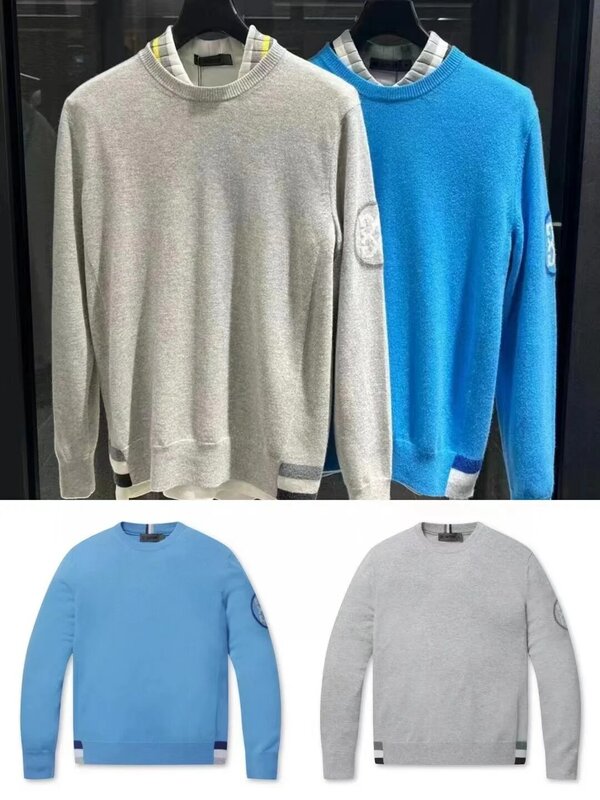 Korean Original Golf Clothes Men Golf Sweater 2022 Autumn New Sports Leisure Warm Men Golf Jacket