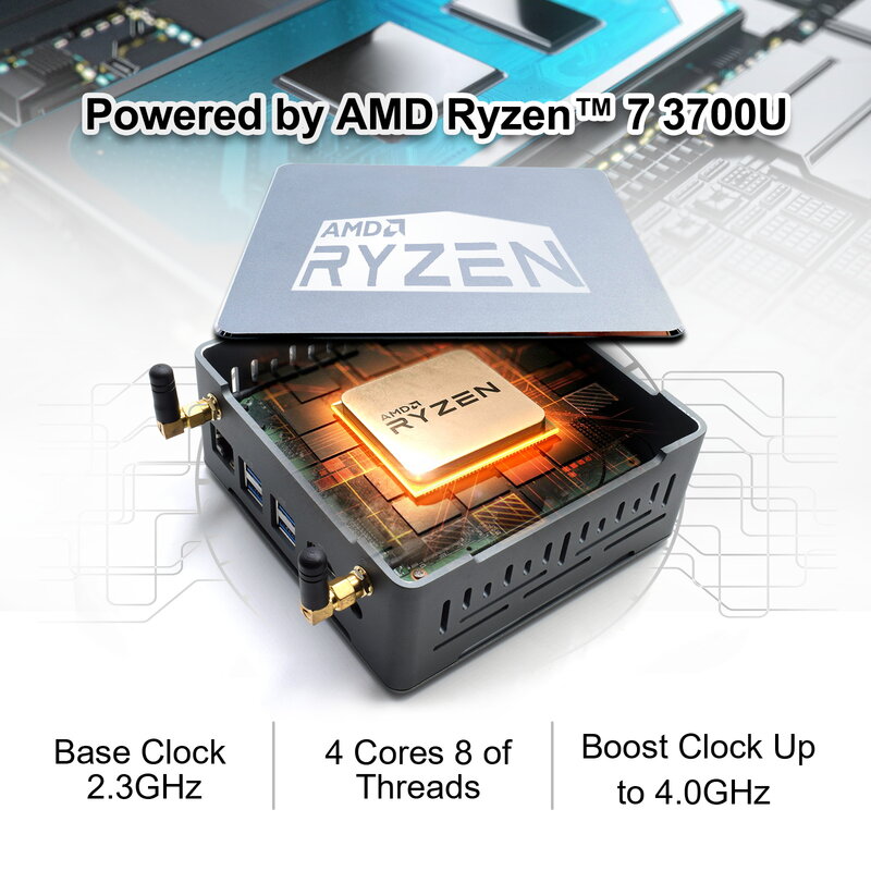 أحدث تصميم رائجة البيع AMD Ryzen كمبيوتر ألعاب سطح المكتب M6 4K شاشة مزدوجة 32GB قنوات مزدوجة جهاز كمبيوتر صغير