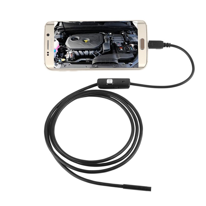 5.5 مللي متر HD أندرويد شاحن هاتف محمول يعمل بنظام تشغيل أندرويد ماوس USB للكمبيوتر المنظار الأنابيب إصلاح السيارات المنظار لينة كابل 2 متر