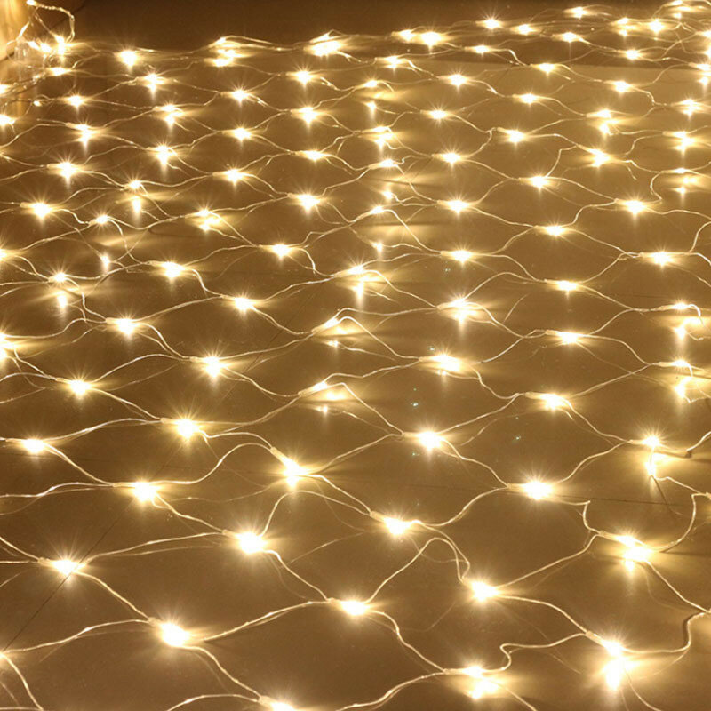 صافي LED سلسلة أضواء 220 فولت 110 فولت الاتحاد الأوروبي/الولايات المتحدة التوصيل 1.5x1.5 متر 3X2M 4 متر x 6 متر مهرجان عيد الميلاد الديكور السنة الجديدة ...