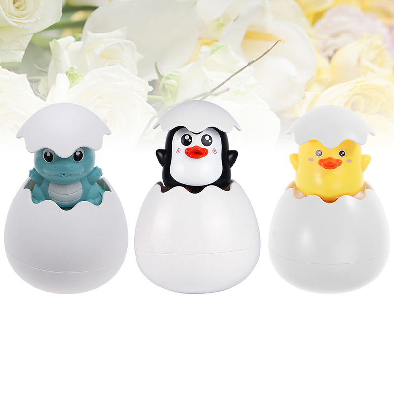 3pcs Bath Toys Water Spray Adorable Squirt Egg Sprinkling for Children Toddlers Kids