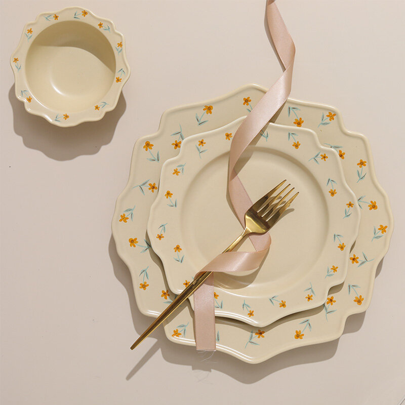 لوحة سيراميك عشاء دعوى وعاء حلوى الصقيل غير النظامية أدوات المائدة المطبخ هدية الإبداعية المنزلية