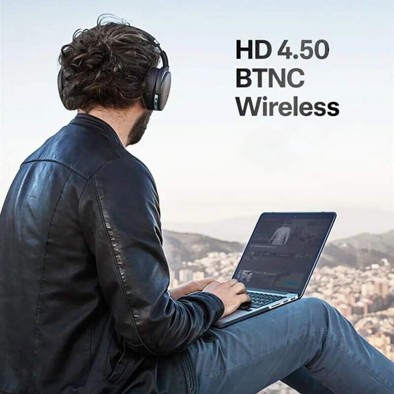 Sennheiser أحدث HD4.50 BTNC سماعة لاسلكية تعمل بالبلوتوث عميق باس سماعات عزل الضوضاء سماعات أذن استريو سماعات الألعاب الرياضية