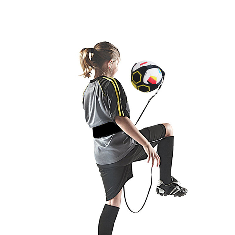 تدريب كرة القدم الرياضة المساعدة قابل للتعديل لكرة القدم المدرب الكرة ممارسة حزام معدات التدريب ركلة للأطفال والكبار