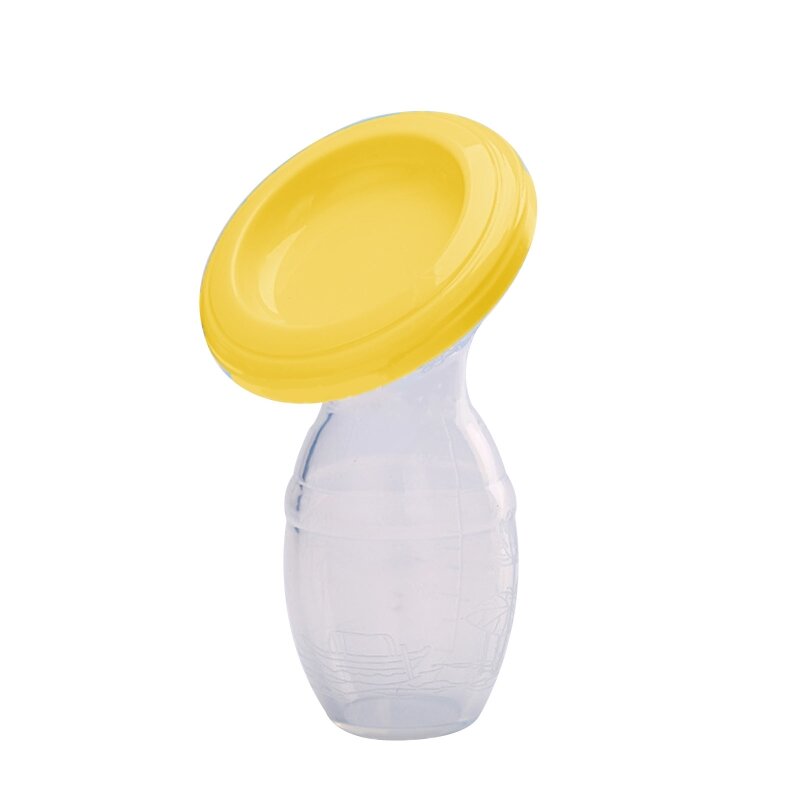 HX5D Manual Breast Pump Silicone Anti Spills Breastpump Breastmilk Collector Cup for Newborn Baby Girls Boys Breastfeeding #2
