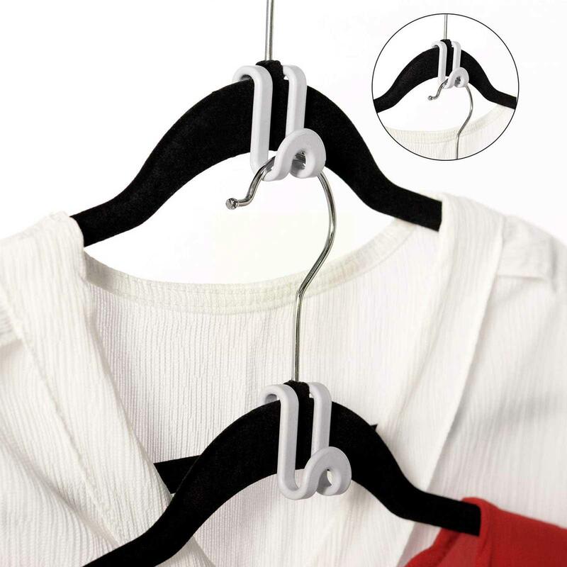 Clothes Hanger Stacking Mini Hook S-shaped Hanger Connection Hanger Hook Storage Wardrobe R4H2 #4