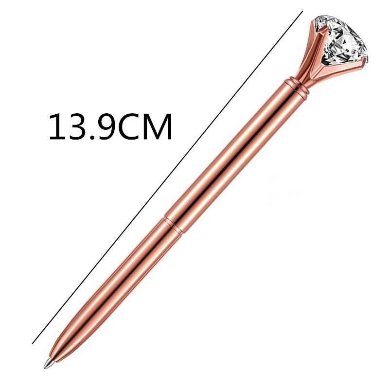 معدن كبير الماس القلم قلم حبر جاف للدعاية الإبداعية الحفر القلم القرطاسية بالجملة معدن القلم يمكن شعار مخصص