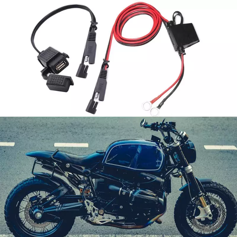 G99F Multipurpose Charger for Motorcycle SAE to USB Power Adapter Phone Charger Cable Motorcycle Accessories
