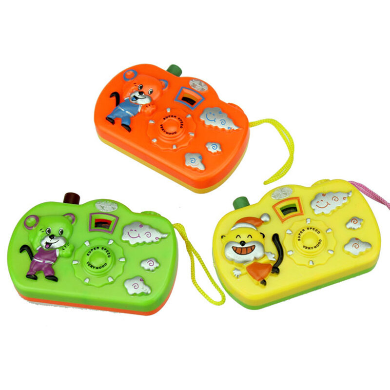 1 قطعة ضوء الإسقاط كاميرا الاطفال ألعاب تعليمية للأطفال هدايا الطفل Muilti الحيوانات لون عشوائي لا حاجة لتثبيت البطارية
