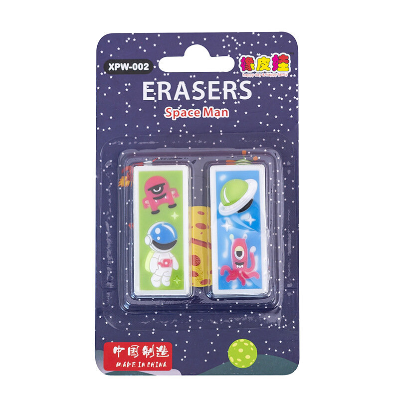 Eraser Creative Space Relief Rubber Suit Student Stationery #5
