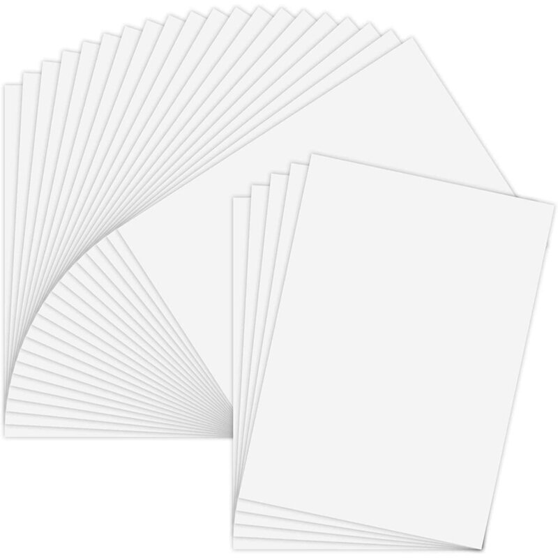 25 ورقة للطباعة الفينيل ملصق ورقة ذاتية اللصق مقاوم للماء ماتي ورقة بيضاء الطباعة ، للطابعة النافثة للحبر #1