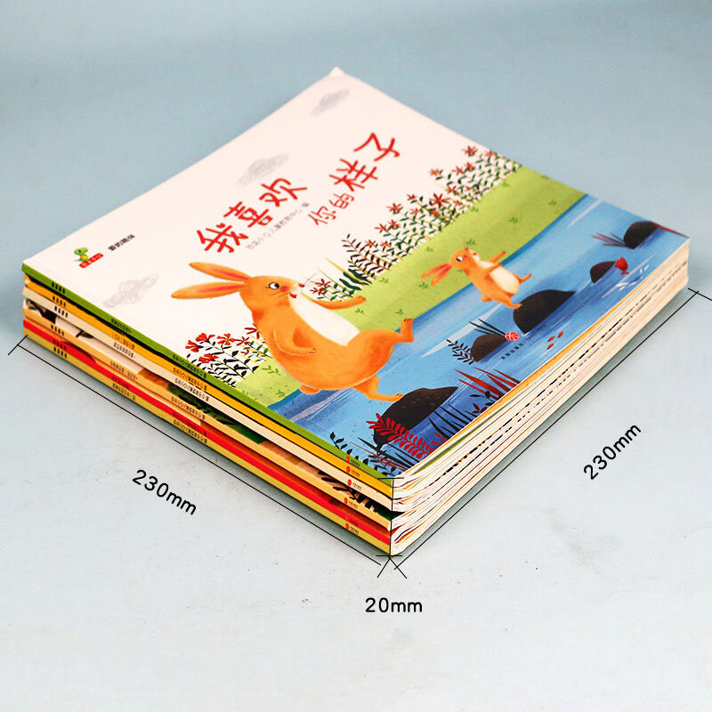 كل 6 مجلدات من الحب المصاحبة للأطفال كتاب صور القصص المصورة رياض الأطفال التعليم المبكر لغز كتاب التنوير