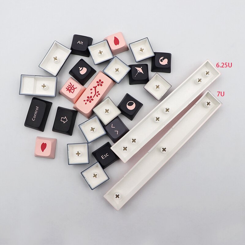 132 Key Nightsakura Keycap Pbt XDA Keycaps For Dz60/RK61/Gk64/68/75/84/96/104 Mechanical Keyboard Gmk Key Cap