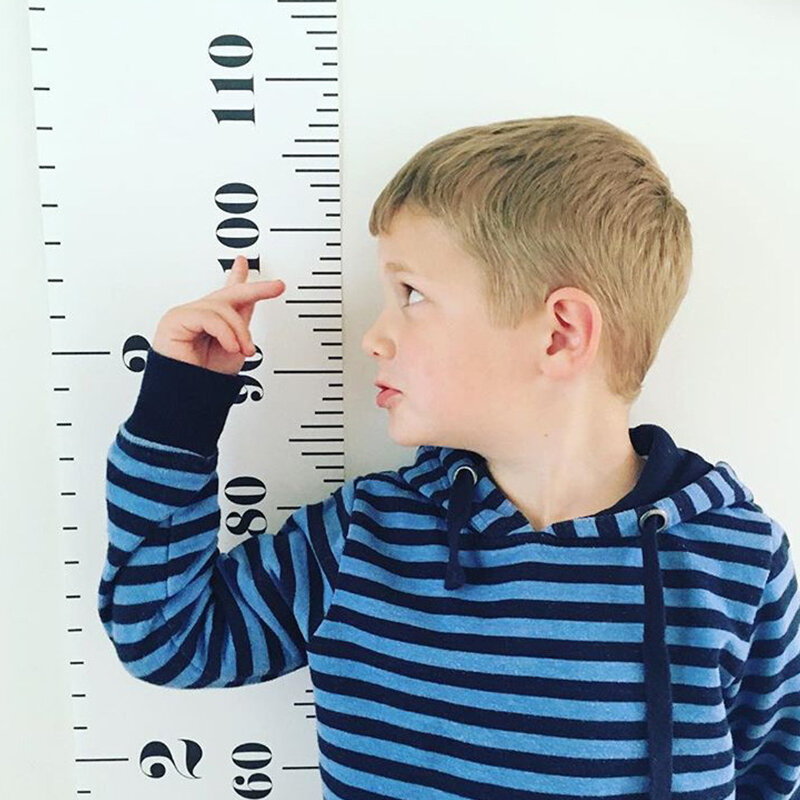 الطفل الأطفال الارتفاع مقياس غرفة الديكور جدار متر قياس ملصقات الشمال خشبية الاطفال الارتفاع النمو الرسم البياني حاكم