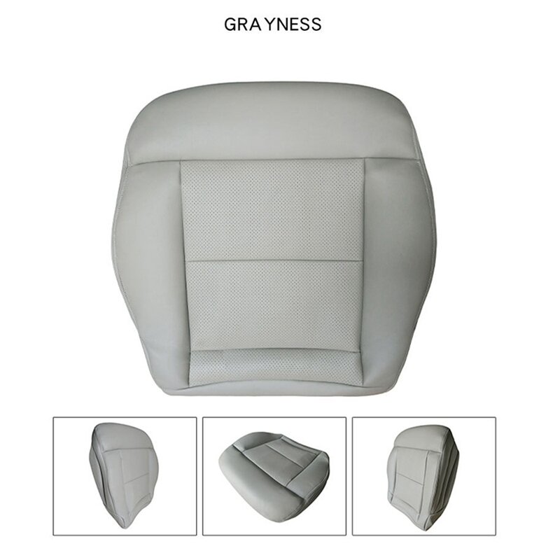 Car Front Driver Side PU Leather Seat Cushion Bottom Seat Cover for 2010-2014 Mercedes-Benz E350 E550 W212
