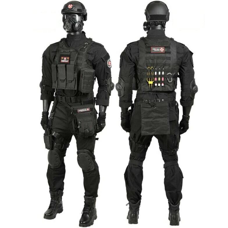 Tactical Suit Military Uniform Training Suit Camouflage Tactical Vest Paintball Clothes Sets with Kneepads Security Supplies #1