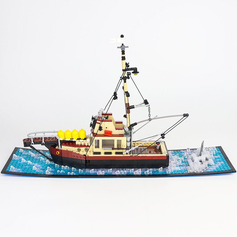 BZB MOC سلسلة فكي سفينة الأوركا لبنات البناء نموذج قارب الصيد لتقوم بها بنفسك تجميع الطوب لعب الأطفال الكبار عيد ميلاد أفضل الهدايا #2