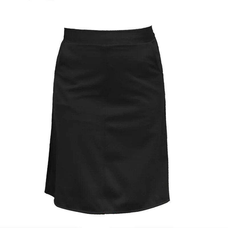 M-5XL المرأة المهنية ضئيلة تنورة مكتب عالية الجودة عالية الخصر تنورة السيدات الإناث أنيقة لون نقي 2022