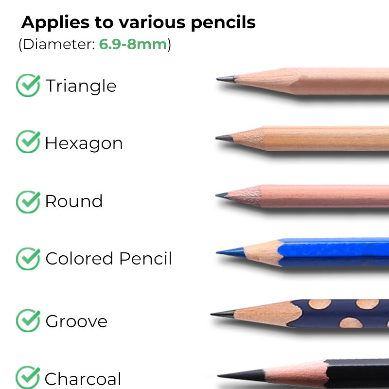 التلقائي بالكامل براية أقلام كهربائية USB شحن سريع شحذ أقلام التلوين رسم طالب اللوازم المدرسية القرطاسية