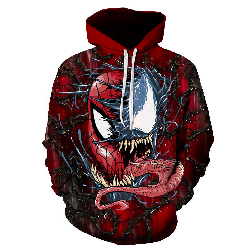 Marvels Venom Hoodies Men Women Children 3D Print Sweatshirts Boy Girl Kids Tops Long Sleeve Cool Casual Streetwear Pullover