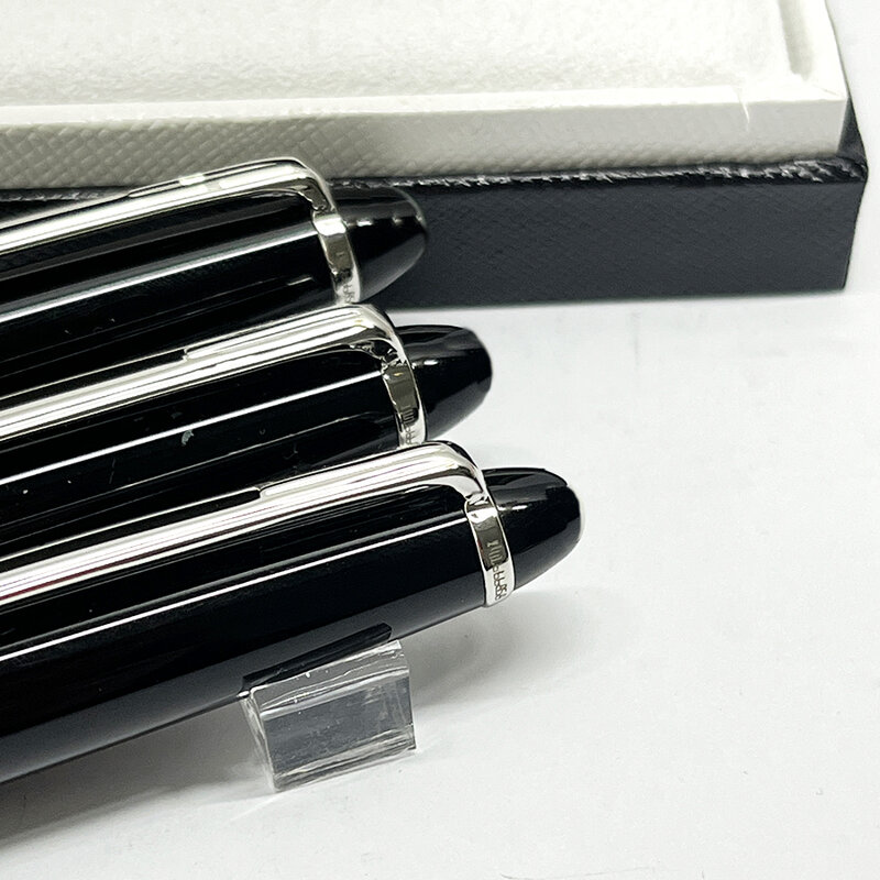 YAMALANG 163 أقلام فاخرة من الراتنج الأسود م قلم حبر جاف مزود بكرة حبر جاف أدوات مكتبية