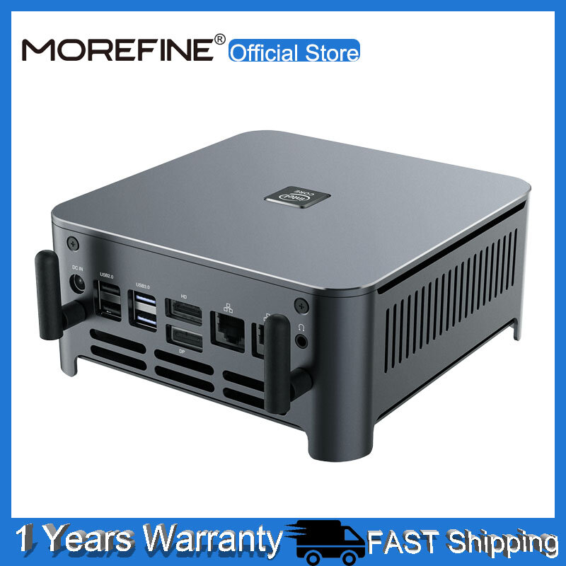 حاسوب صغير من MOREFINE S500 يعمل بنظام تشغيل Windows 10 Core i9 10980HK 10880H i7 10870H 2 * DDR4 2 * M.2 NVME 2 * Lan حاسوب حاسوب DP HDMI HTPC 4K