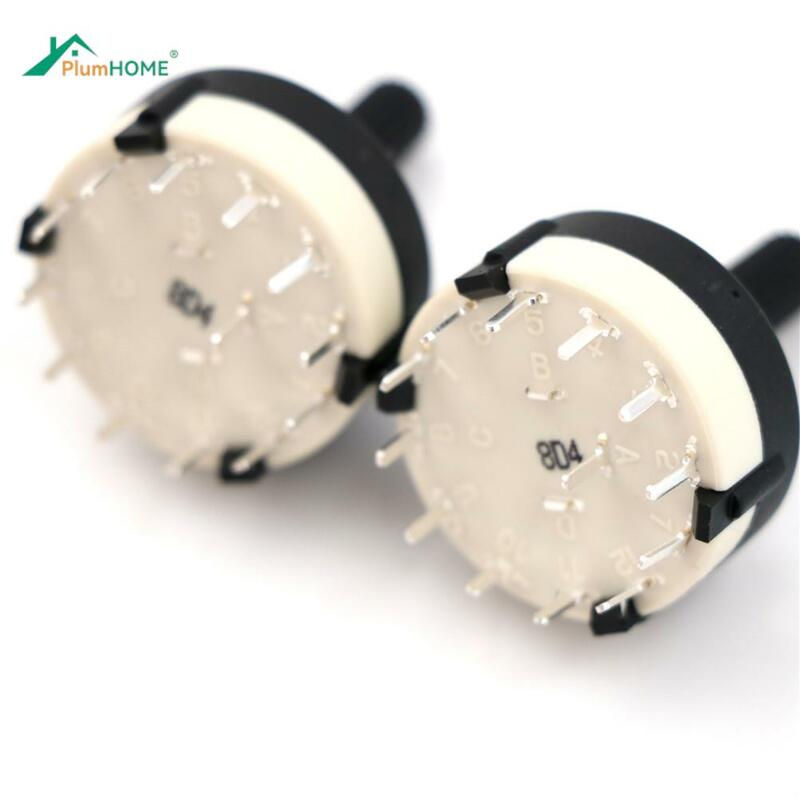 2PCS/Set RS26 1 Pole Position 12 Selectable Band Rotary Channel Selector Switch Single Deck Rotary Switch Band Selector