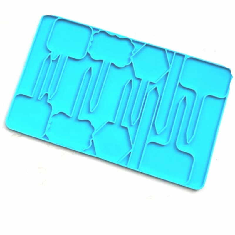 Plant Labels Resin Mold  2PCS Garden Tags Mold  Nursery Labels Mold  Seed Pott-2