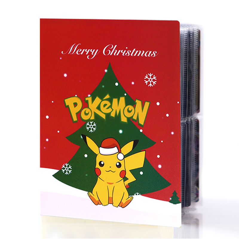 بوكيمون 240 قطعة عيد الميلاد السيف درع نسخة بيكاتشو Mewtwo ألبوم بطاقات كتاب خريطة رسالة حامل الموثق الكرتون جمع مجلد