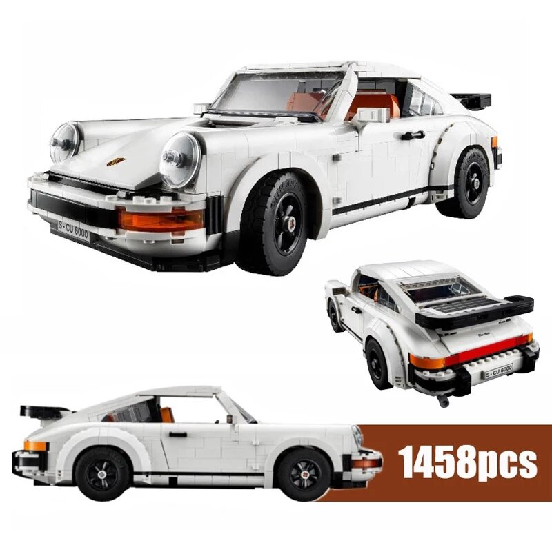 جديد الأبيض Hypercar سوبر سباق السيارات صالح 1458 قطعة بورش 911 تكنيك نموذج اللبنات ألعاب أطفال هدايا عيد 10295