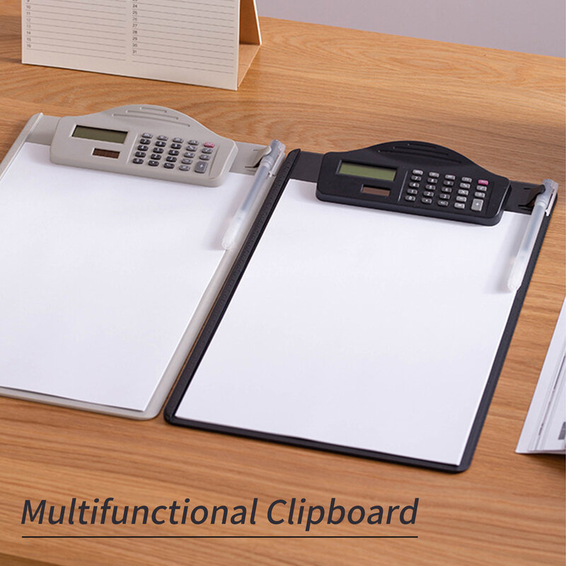 الحافظة متعددة الوظائف مع الموثق آلة حاسبة دفتر قطع فتحة القلم Scale لملف ورقة A4 مناسبة لملف الأعمال المكتبية