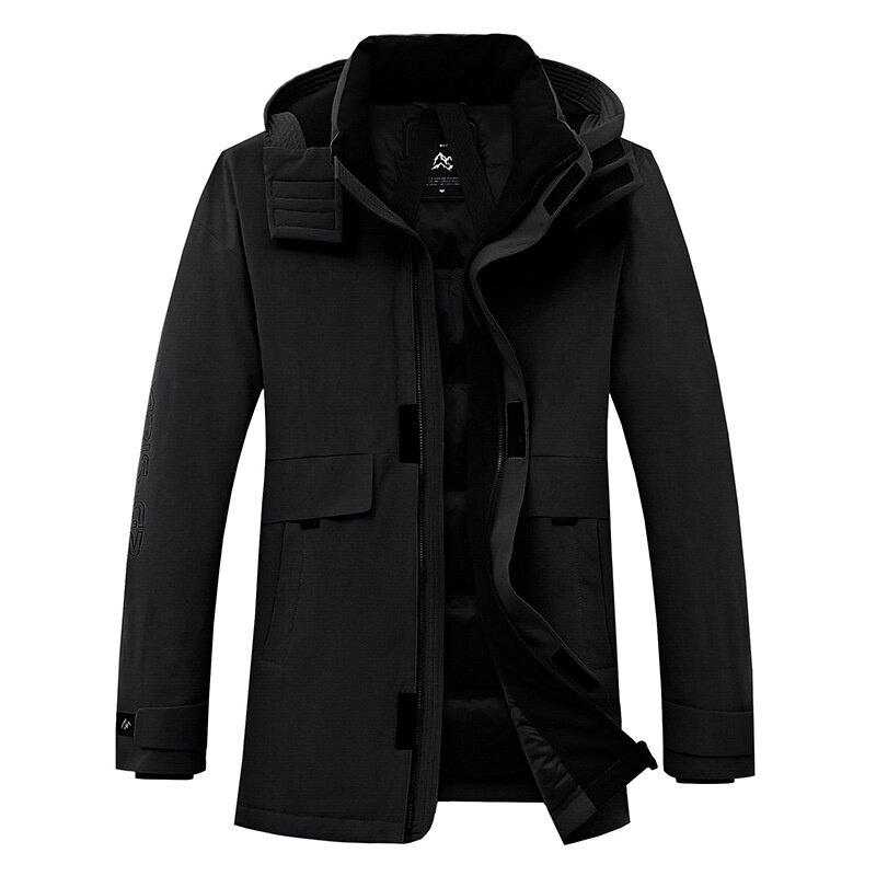 New Arrival High Quality Super Large Winter Men Thickened Warm Standing Collar Hooded Casual Down Jacket Plus Size M-5XL 6XL 7XL