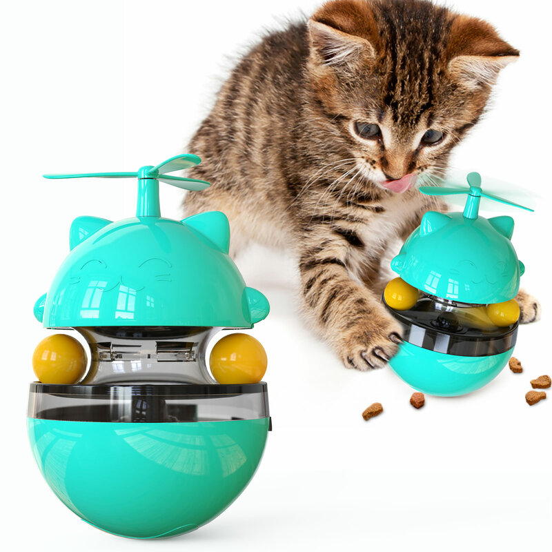 القط لعبة التفاعلية حركة الغذاء موزع تتبع الدوار دوامة طاحونة القط لعبة التفاعلية الكرة القط لوازم