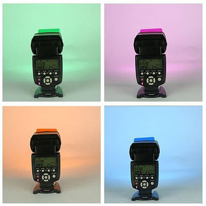 20 قطعة فلاش كاميرا الهلامية لون شفاف تصحيح التوازن الإضاءة مجموعة مرشح Speedlite Speedlight اكسسوارات 20 ألوان