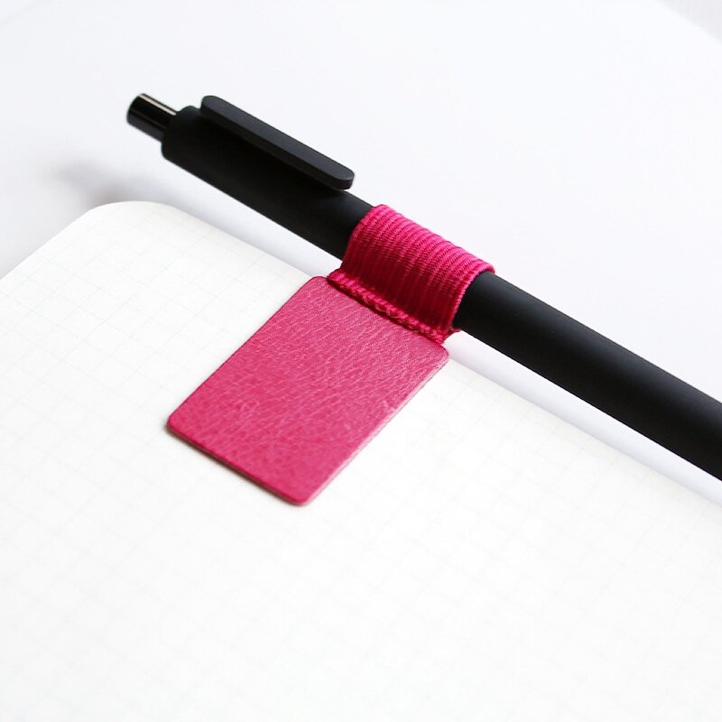 10 قطعة ذاتية اللصق مختلط لون القلم الحلقات حامل قلم مرنة مستطيلة لأجهزة الكمبيوتر المحمولة ، أقراص ، يوميات ، التقويمات