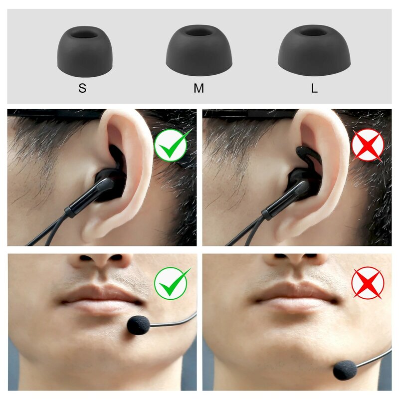 EJEAS HIFI-R الحكم سماعات أذن داخل الأذن ل FBIM/V6C/V4C الأذن اليسرى/الأذن اليمنى تسليم عشوائي