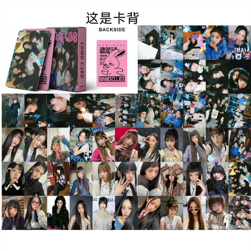 55 قطعة kpop نيوجينز ألبوم الاهتمام OMG فوتوكارد لومو بطاقة جمع هدايا للنساء HD صور ملصق بطاقة بريدية