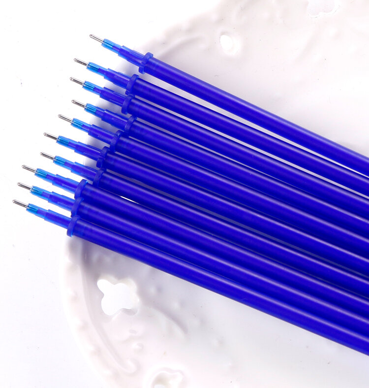 100 قطعة/الوحدة قابل للمسح هلام القلم عبوات الأزرق 0.5 مللي متر هلام الحبر قضيب قابل للغسل مقبض الكتابة لوازم القرطاسية المدرسة ل هلام أقلام