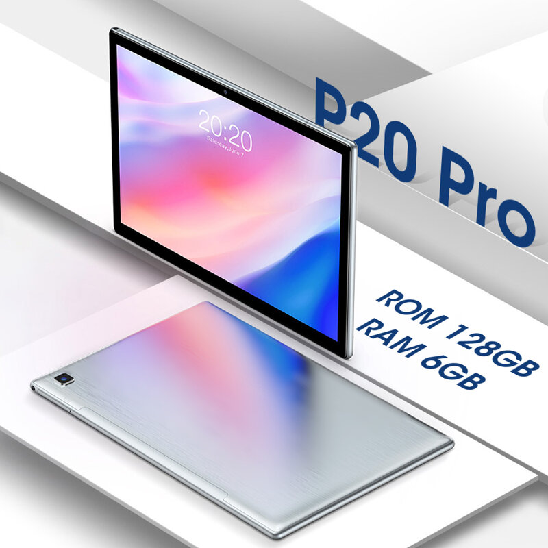 البرامج الثابتة العالمية P20 برو الأصلي اللوحي 8 بوصة 6GB + 128GB شاشة LCD جوجل اللعب 5G شبكة أقراص 6000mAh اللوحي أندرويد 10.0