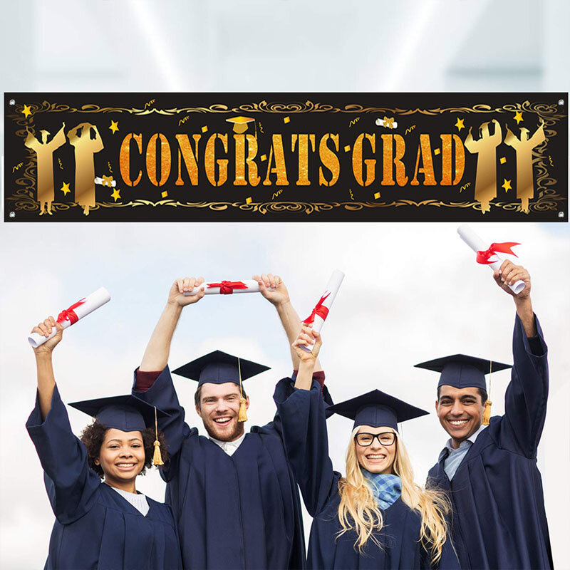 Happy Graduation Banner Graduation Photo Props Party Decor Graduation Season #1
