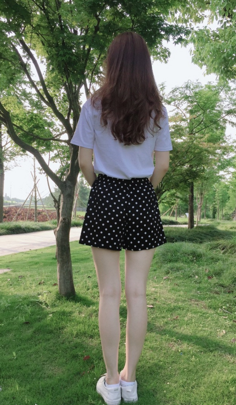 الصيف النساء ديزي البولكا نقطة السراويل فضفاضة الكورية حجم كبير غير رسمي عالية الخصر الشيفون واسعة الساق السراويل الإناث موضة الشارع الشهير