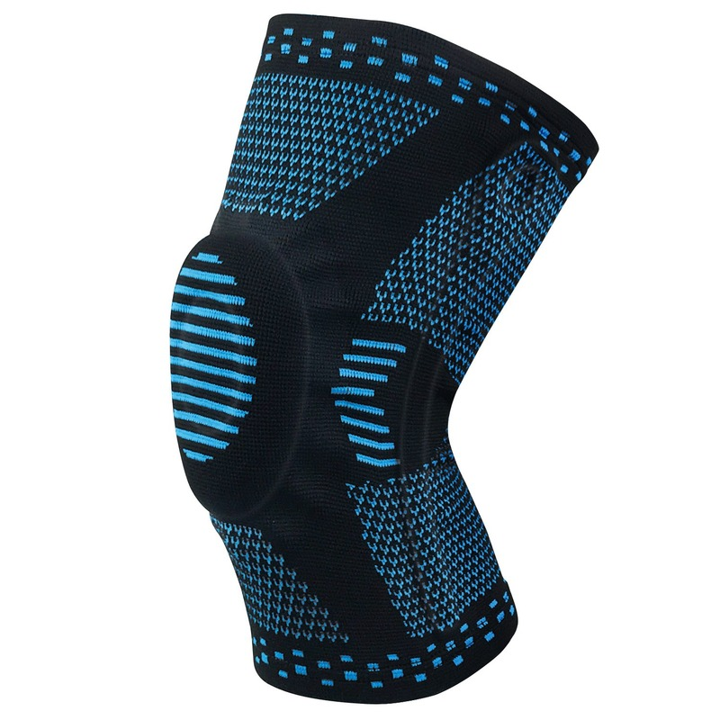 New Weaving Silicone Knee Sleeve Pads Supports Brace Basketball Meniscus Patella Protectors Sports Safety Kneepads Drop Shipping