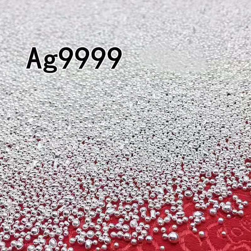 30 جرام 9999 جزيئات الفضة المواد الخام حبات الفضة/كرات الفضة