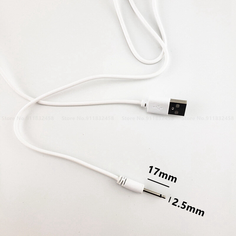 تيار مستمر 2.5 مللي متر كابل ل هزاز USB قابلة للشحن امدادات الطاقة شاحن الكبار الجنس لعب للنساء الرجال اكسسوارات شحن الكابلات #2