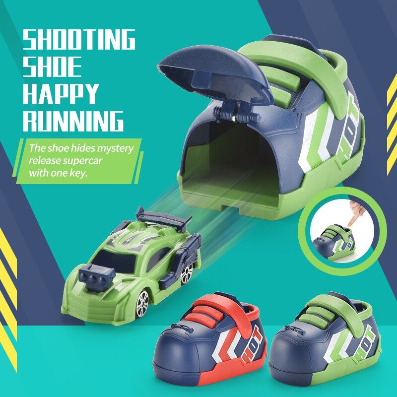 الإبداعية المنجنيق سيارات لعب طرد سوبر سباق السيارات طرد احذية الجري الجمود سيارة ألعاب تنافسية للأطفال