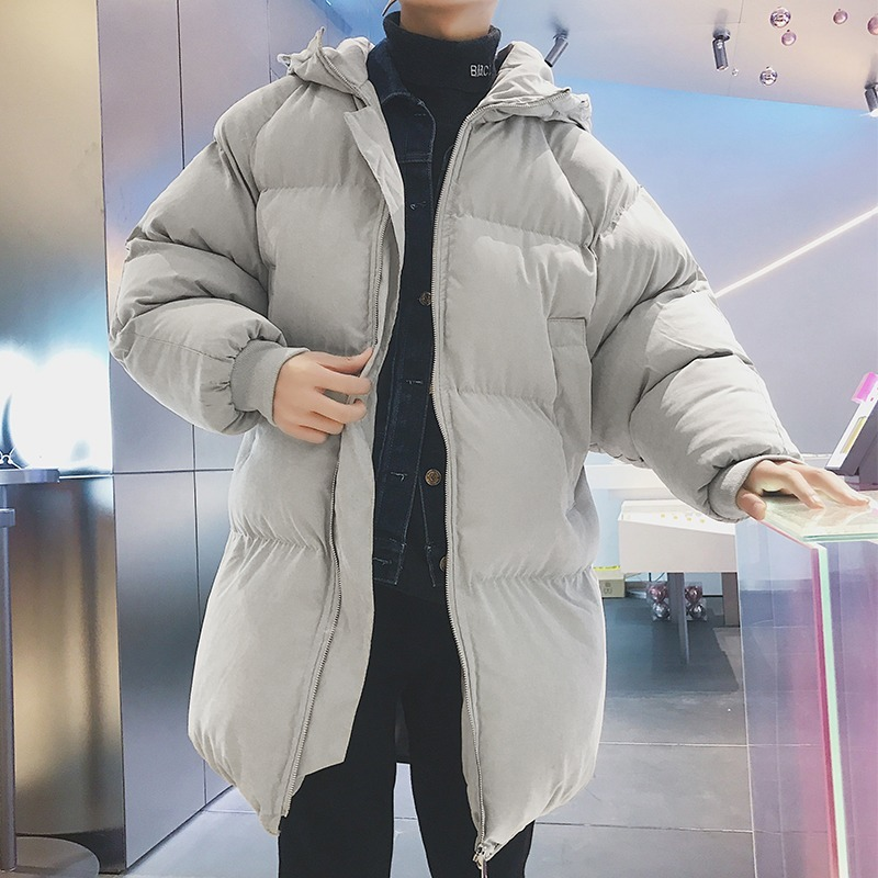 2021 Winter Jacket Men Hooded Parka Men Korean Long Jacket Coat Mens Windbreaker Parkas Oversize Warm bread coats Clothes 4XL